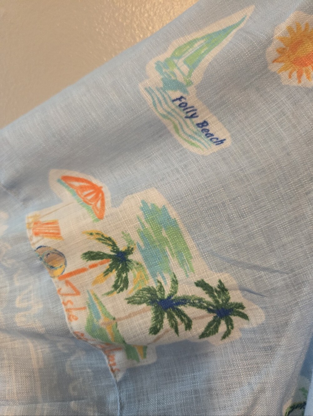 Crown & Ivy Sewing Down South Women's Blouse Top Shirt Sz. XL NWT Blue Resort - Picture 4 of 12